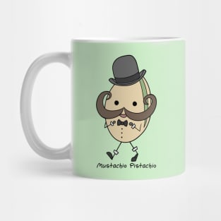 Fancy Pistachio with Mustache Mug